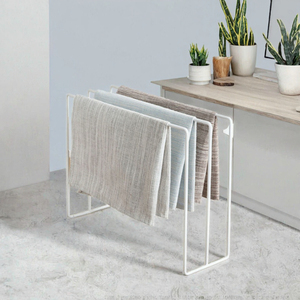 Modern 3 Tier Metal <b>Towel</b> Holder Sink Standing Dish Drying <b>Rack</b> Multifunction Non-folding Portable Kitchen Cleaning Organizer - Product Image 3
