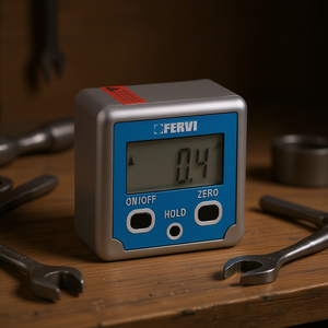 Nivel digital cuadrado Fervi L085, medidor de ángulo electrónico para mediciones de precisión - Product Image 3