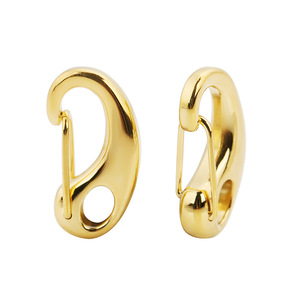 Hebilla de langosta de acero inoxidable 316L chapada en oro y plata en forma de D para la fabricación de joyas, suministros de abalorios al por mayor - Product Image 4