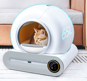 Caja de Arena Inteligente para Gatos, <span class=keywords><strong>Autolimpiable</strong></span>, con Control de Olores, Fácil de Limpiar, Material ABS, Gran Capacidad, ¡Oferta! - Product Image 1