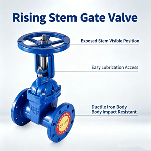 Ductile Iron Z41X-16Q Flanged Rising Stem Gate Soft <b>Seal</b> DN50-DN400 Pipeline Shut-off for Fire Water System - Product Image 5
