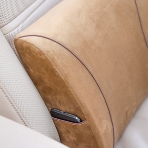Cuscino da <span class=keywords><strong>ufficio</strong></span> staccabile con nucleo in memory foam, schienale a lento ritorno, cuscini lombari intrecciati, cuscini per seduta - Product Image 3