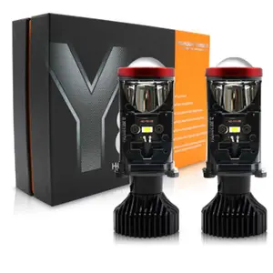 공장 도매 6000k 화이트 Y6S Y6H Y6D Y9 Y7D Y8 Y6 H4 프로젝터 렌즈 LED 헤드 라이트 자동차 액세서리