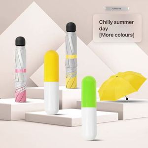 Parapluie compact pliable en 3 sections, personnalisé avec logo, anti-pluie et anti-UV, idéal pour la publicité – Prix usine - Product Image 1