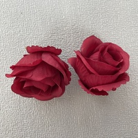 5 cm große künstliche Rosenköpfe aus Seide für Hochzeitsblumenwände und -bögen, grenzüberschreitend für einzelne künstliche Rosenblüten aus China