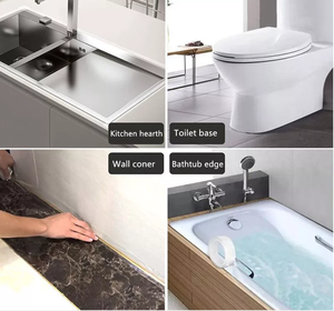Ruban adhésif transparent en acrylique pour joints de cuisine et salle de bain, étanche, anti-moisissure, pour l'étanchéité des murs, des portes et des fenêtres - Product Image 5