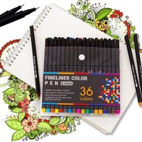 XinyiArt 12 24 36 48 60 100 0.4MM ligne fine couleur croquis écriture dessin stylos pour journalisation planificateur Note adulte livres de coloriage