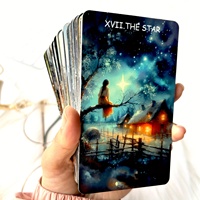 Vente en gros de jeu de tarot Desert Dreams de 78 cartes avec boîte, 300GSM, écologique, durable, portable, faible MOQ