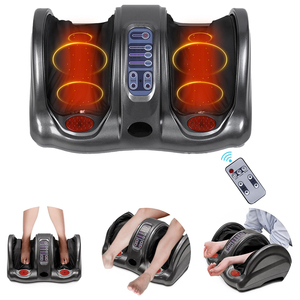 Masseur électrique pour <span class=keywords><strong>les</strong></span> <span class=keywords><strong>pieds</strong></span> et <span class=keywords><strong>les</strong></span> mollets, rouleau de shiatsu, vibration, stimulateur de la circulation sanguine, appareil de massage des <span class=keywords><strong>pieds</strong></span> avec télécommande - Product Image 1