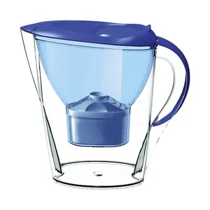 Minum langsung setiap hari, teko filter air alkaline dengan kartrid filter universal