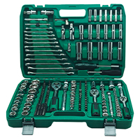 Kit d'outils de réparation automobile professionnel, 216 pièces, clé à cliquet multifonctionnelle, jeu de clés à douilles combinées