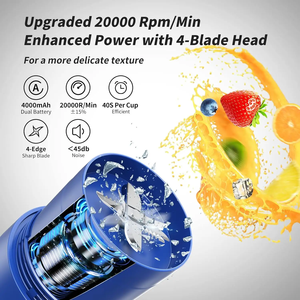 Yeni Fabrika Tasarımı Premium USB Şarjlı <span class=keywords><strong>Blender</strong></span> Taşınabilir Sızdırmaz <span class=keywords><strong>Blender</strong></span> <span class=keywords><strong>Shaker</strong></span> Şişesi Pipetli - Product Image 2