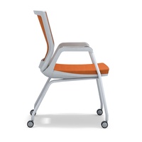 Chaise de bureau moderne en maille GS-G1806C Table de chaise de conférence de visiteur de réception mobile à 4 pieds pour salle à manger et hôtel pour l'école