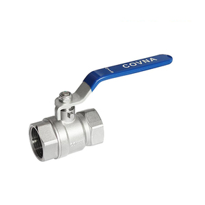 COVNA DN40 Raccord femelle CW617N SS316L Vanne à boisseau sphérique DN40 avec poignée de verrouillage UPVC/Laiton/Inox - Product Image 4