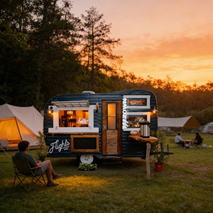 Luxury Mobile Food Van Multifunctional Concession Truck with Full Kitchen Equipment - Product Image 1