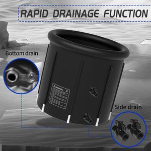 Piscina Redonda Portátil de PVC para Baño de Hielo, Recuperación de Atletas, Terapia de Agua Fría al Aire Libre, Diseño Plegable, Lista para Enfriar, Bañera de Hielo - Product Image 4