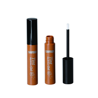 Vente en gros de tubes de mascara vides noirs et blancs, design long et fin, avec brosse, 3 ml