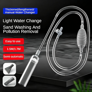 Siphon semi-automatique pour aquarium 1,5 m/1,7 m avec valve de contrôle du débit, accessoires pour aquarium, nettoyage du sable du réservoir à poissons - Product Image 1
