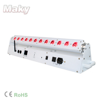 Projecteur de lumière dmx 12x18w RGBWAUV, Led Bar avec batterie Wifi, lumière de scène fête DJ