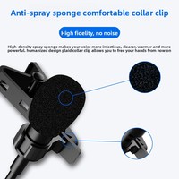 Microphone Lavalier Léger avec Réduction de Bruit pour Enregistrement, Karaoké, Téléphone Portable, Diffusion en Direct, Vidéo Extérieure Portable, Filaire