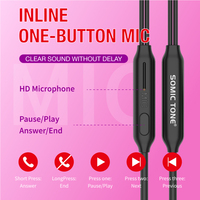 Écouteurs intra-auriculaires universels filaires 3,5 mm avec trou pour câble, étanches IPX-3, chipset LHDC BES, longueur de câble 120 cm, compatibles