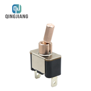 Customized Golden Brass Toggle <strong>Switch</strong> 125~250V <strong>2</strong>-Pin Metal Wall Light <strong>Switch</strong> For Home Bar Hotel Car &amp; Machine - Product Image 3