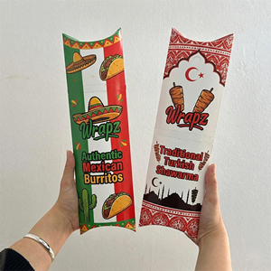 Boîte à emporter pour hamburger, petit shawarma, boîte à emporter pour nourriture de rue, boîte à emporter pour <span class=keywords><strong>kebab</strong></span>, shawarma, boîte à emporter pour nourriture de rue - Product Image 2