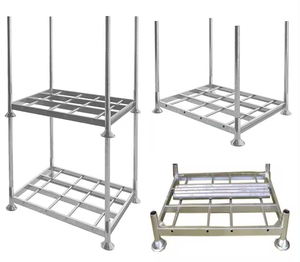 Heavy Duty thép <span class=keywords><strong>Pallet</strong></span> giá trung bình ánh sáng nhiệm vụ xếp chồng kệ kho lưu trữ hàng hóa thiết bị lốp giá loại - Product Image 2