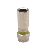 Conector de compresión tipo F Enchufe macho Conector F de compresión RG6 Conector coaxial tipo F RG6