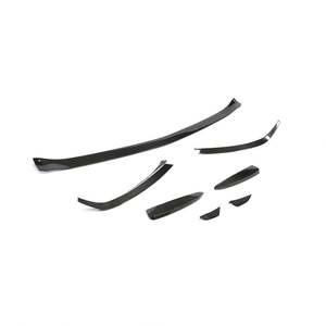 7 unids/set de alerón de parachoques delantero de fibra de carbono para <span class=keywords><strong>Mercedes</strong></span> <span class=keywords><strong>Benz</strong></span> a Class W177 <span class=keywords><strong>C300</strong></span> <span class=keywords><strong>Sport</strong></span> <span class=keywords><strong>2019</strong></span> - Product Image 3