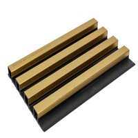 Panneau mural PVC multi-styles, panneau mural rainuré WPC pour intérieur, revêtement composite bois-plastique pour la décoration