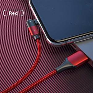 <span class=keywords><strong>1</strong></span>,2 M indicador LED transmisión de alta velocidad USB 2,0 2.4A rápido de Carga giratoria 180 codo Teléfono <span class=keywords><strong>Cable</strong></span> para el juego - Product Image 6