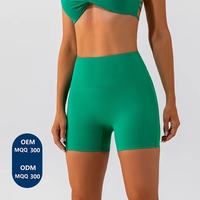 Shorts de yoga taille haute pour femmes, pantalons de fitness, effet push-up, en Spandex/Nylon, taille élastique, séchage rapide, respirant