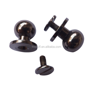 Hot Selling Supply Brass Spike <strong>Screw</strong> <strong>Button</strong> <strong>Stud</strong> for Purse From China Factory - Product Image 1