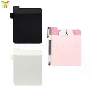 Pochette adhésive portable pour souris, réutilisable, avec boucle pour stylo, support pour souris en Lycra - Product Image 2