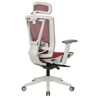 Chaise de bureau ergonomique moderne à dossier haut réglable, pivotante, entièrement en mesh, pour dirigeants et managers