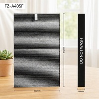 Filtre intégré de remplacement FZ-A40SF compatible avec les purificateurs d'air KC-40P1 KC-A40-W KC-B40-W, filtre HEPA et charbon 2-en-1