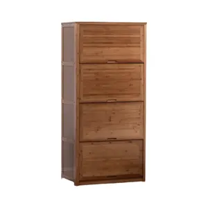 Groothandel 4 layer houten meubelen kast-Commode Kasten Massief Houten Mid-Kast-Stijl Nanzi Log En Bamboe Nieuwe Kasten