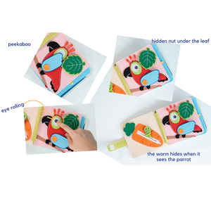 Libro Sensorial Montessori Lavable para Niños Pequeños, Libro de Actividades 3D de Fieltro para Bebés, Libro de Aprendizaje Temprano de Fieltro para Bebés, Marca FUAN, <span class=keywords><strong>1</strong></span>-6 Años - Product Image 5