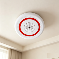 Sirène d'alarme sonore et lumineuse sans fil WiFi Tuya, détecteur sonore et visuel avec notifications d'alerte à distance via l'application WeChat Cloud