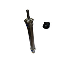 Cilindro Pneumático de Ação Dupla em Aço Inoxidável Usinado em CNC, Componente Atuador Linear para Garra de Ferramenta Final de Robô