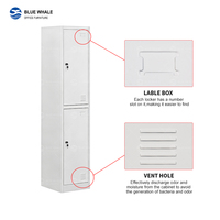 Armoire de rangement métallique OEM personnalisée en acier, casier commercial avec couleur, porte et compartiments personnalisables
