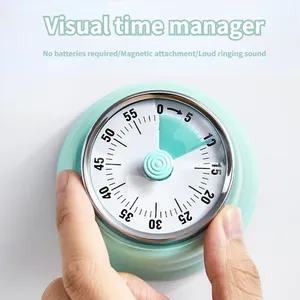 Temporizador de cocina <span class=keywords><strong>Visual</strong></span> de 60 minutos con imán, recordatorio mecánico, tiempo de cuenta regresiva para Cocinar en casa, hornear, escuela, enseñanza para niños - Product Image 2