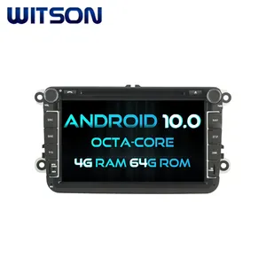 Witson Android 10.0 Mobil Dvd GPS Navigasi untuk VW B6 Caddy Passat Sagitar Golf Tiguan Touran Jetta Skoda Kursi Cc POLO Golf 5