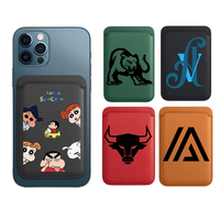 Dompet magnetik untuk iphone, dompet magnetik ponsel tempat kartu magnetik untuk iphone 17 16 15Pro Max ramping pemegang kartu magnetik PU