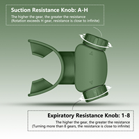Nouveauté 2025 SAM TECH OEM Respirateur portable en silicone de qualité alimentaire avec embout buccal, entraîneur respiratoire coloré à 8 niveaux avec contrôle par application