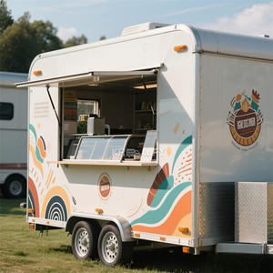 2025 Mobile <b>Cart</b> Steel Trailer Kiosk For Sale New Zealand Ice Cream Coffee Food Truck - Product Image 6