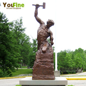 ガーデンデコレーションメタルクラフトブロンズセルフメイドマンスタチュー - Product Image 6