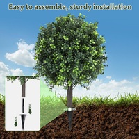 Arbres artificiels en buis résistant aux UV, boules de buis artificielles, buissons verts, plantes artificielles d'extérieur, arbustes pour la décoration de la véranda
