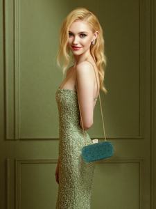 Bolso de Mano con Pedrería 2026, Bolso de Noche Brillante para Mujer, Bolsos Formales para Vestido de Novia, Bolso de Mano con Diamantes de Doble Cara, Bolsos de Hombro con Cadena - Product Image 4